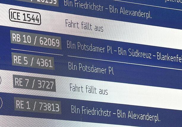 Bild vergr&ouml;&szlig;ern: Bahn-Pünktlichkeit im Juni auf historischem Tief