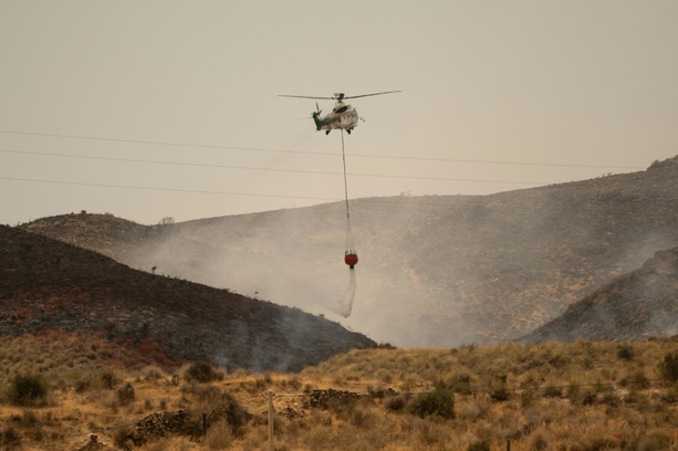 Bild vergr&ouml;&szlig;ern: Waldbrand in Andalusien weitgehend unter Kontrolle - erste Evakuierte kehren zurück