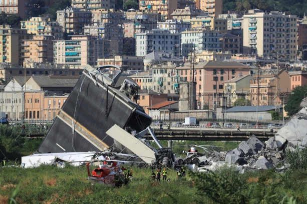 Bild vergr&ouml;&szlig;ern: Urteil zu tödlichem Einsturz der Morandi-Brücke in Genua im Sommer 2018