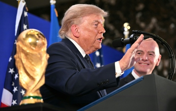 Bild vergr&ouml;&szlig;ern: Trump als Fußball-Kommentator: Kritik an Englands Defensivtaktik im WM-Halbfinale