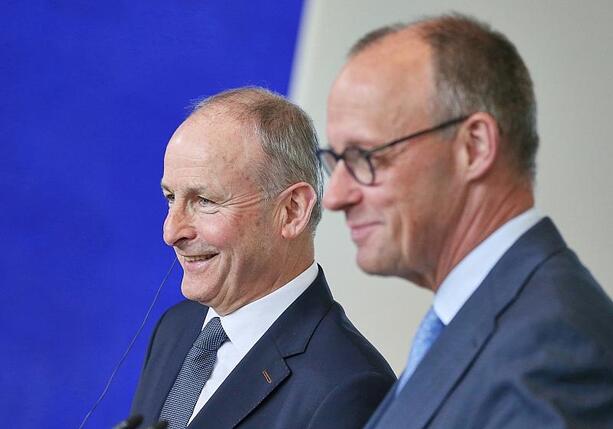 Bild vergr&ouml;&szlig;ern: Merz fordert in Dublin EU-Kürzungen und schnellere Erweiterung