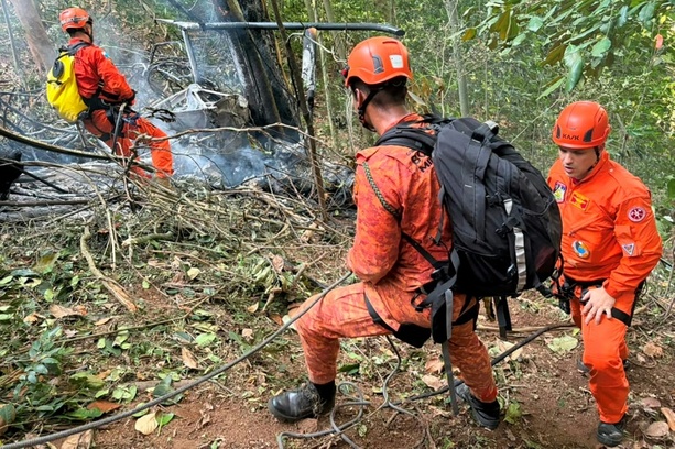 Bild vergr&ouml;&szlig;ern: Vier Tote bei Hubschrauberabsturz in Rio de Janeiro