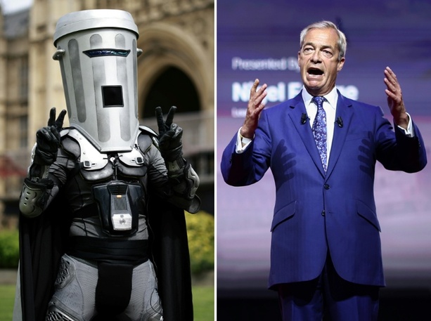 Bild vergr&ouml;&szlig;ern: Rechtspopulist Farage bei Nachwahl in Großbritannien Favorit gegen Spaßkandidaten