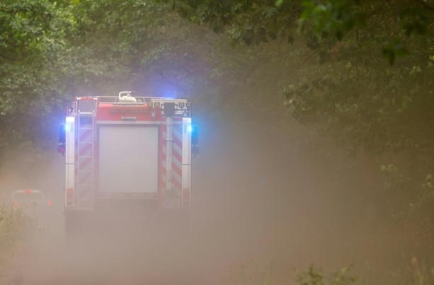 Bild vergr&ouml;&szlig;ern: Waldbrand bei Düren: Hunderte Menschen evakuiert - 25 Hektar Land verbrannt