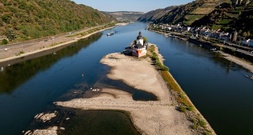 Rhein-Pegelstand bei Kaub steigt leicht auf elf Zentimeter