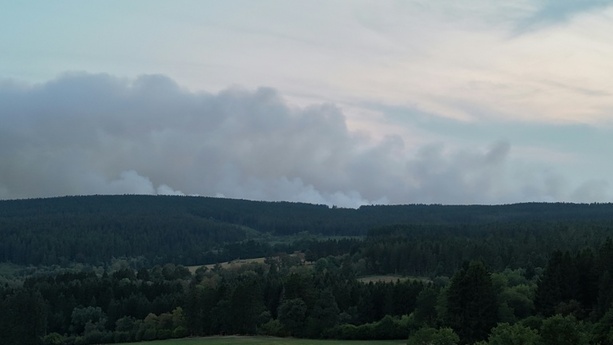 Bild vergr&ouml;&szlig;ern: Brand im Hohen Venn: Evakierung von Teilen von Monschau angeordnet