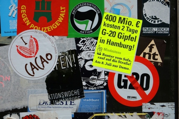 Bild vergr&ouml;&szlig;ern: Verbot von zwei Demonstrationen bei Hamburger G20-Gipfel 2017 rechtmäßig