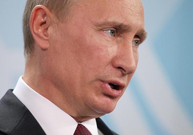 Bild vergr&ouml;&szlig;ern: Putin kritisiert deutsche Bundesregierung