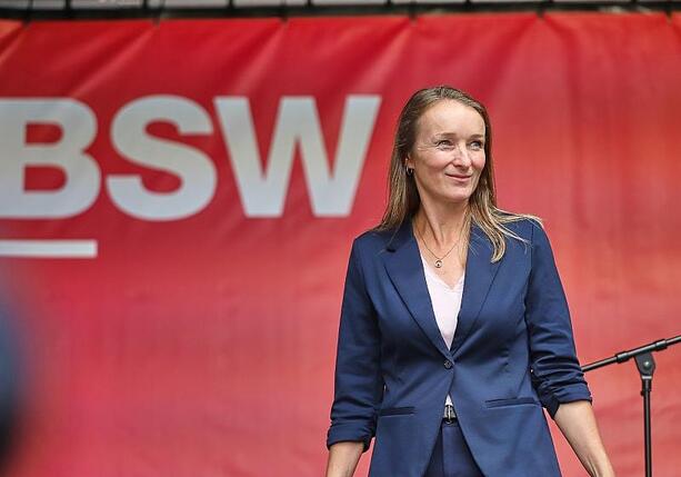 Bild vergr&ouml;&szlig;ern: Sachsen-Anhalts BSW-Spitze begrüßt Wolfs Parteiaustritt