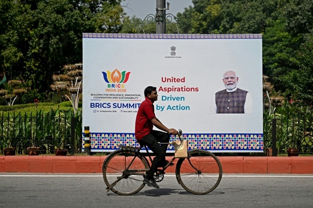 Bild vergr&ouml;&szlig;ern: Putin vor Gipfeltreffen der Brics-Staaten in Indien eingetroffen