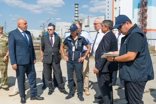 Bild vergr&ouml;&szlig;ern: IAEA: Kühlturm von russischem Atomkraftwerk von Drohne getroffen - kein Feuer