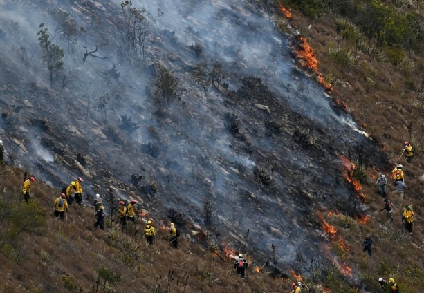 Bild vergr&ouml;&szlig;ern: Kolumbien: Waldbrand in Touristenstadt Villa de Leyva größtenteils unter Kontrolle