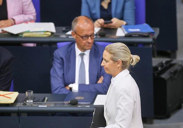 Bild vergr&ouml;&szlig;ern: Forsa: Merz jetzt unbeliebter als Weidel