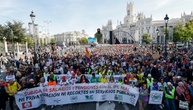 Massendemonstration für Erhalt des staatlichen Rentensystems in Spanien