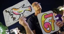 Demonstranten in Israel fordern Zusammenarbeit von Opposition mit arabischen Parteien